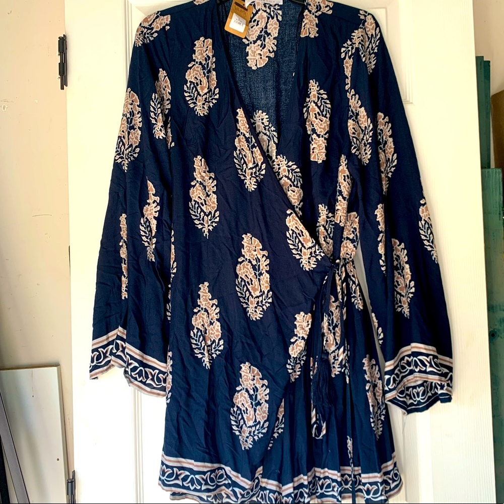 NWT Boutique front wrap romper